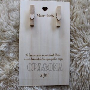 Aankondiging zwangerschap