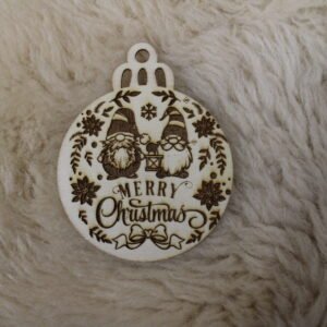 Houten kerstbal