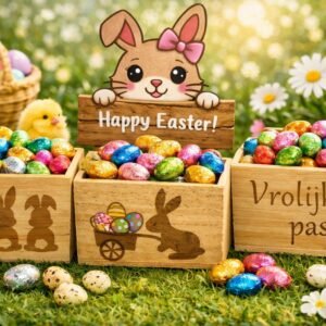 Pasen houten bak