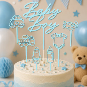 Baby cake toppers