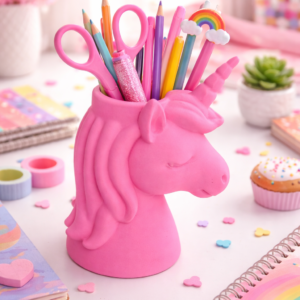Unicorn pennen- en bloemenhouder